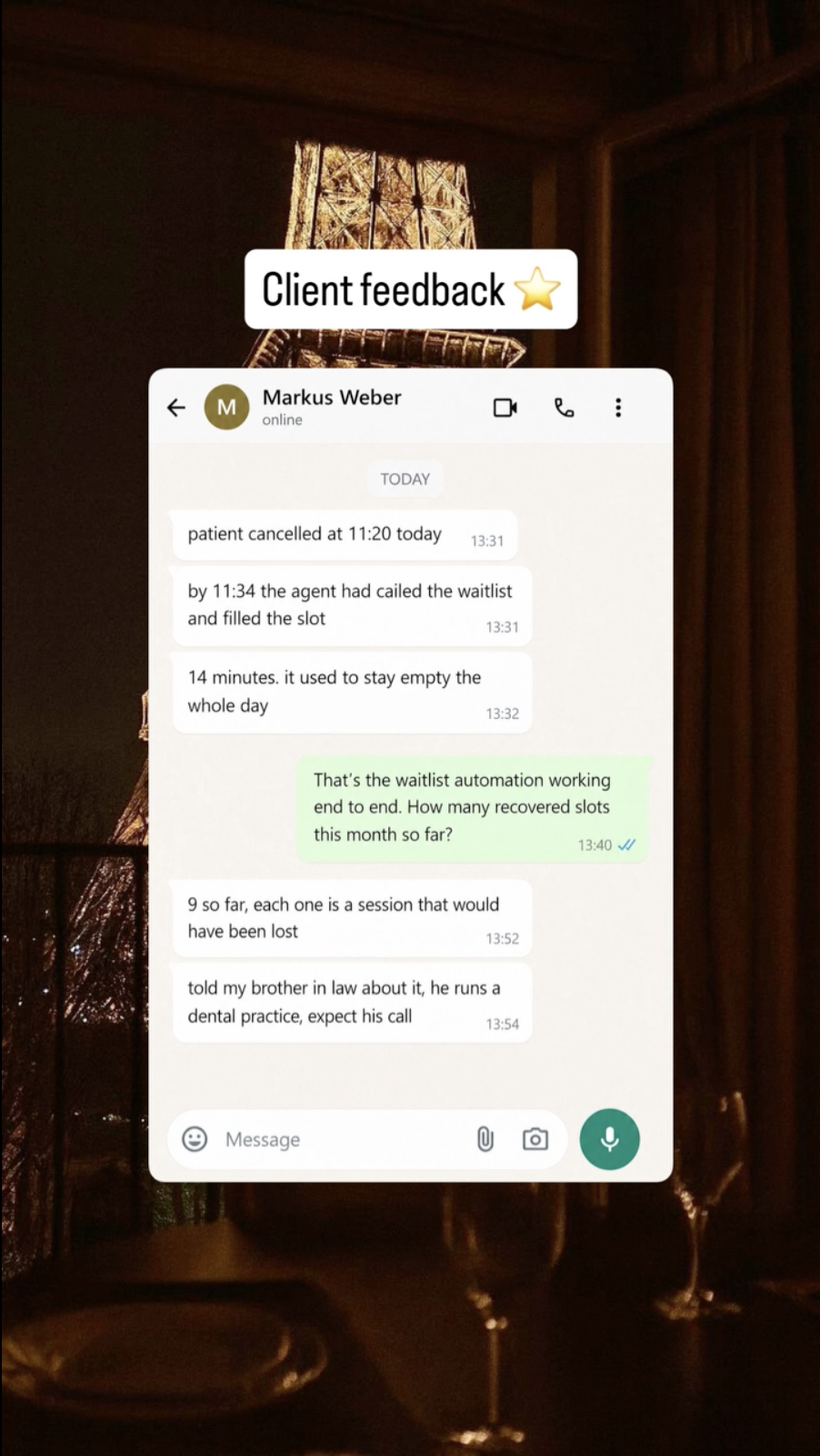 Client message