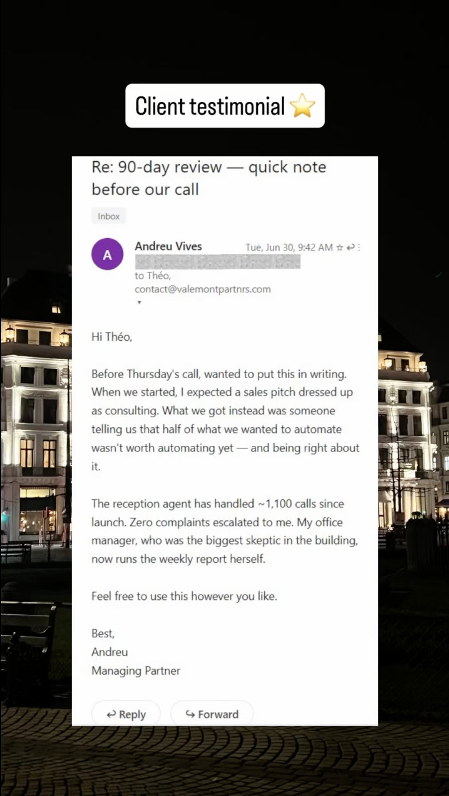 Client message