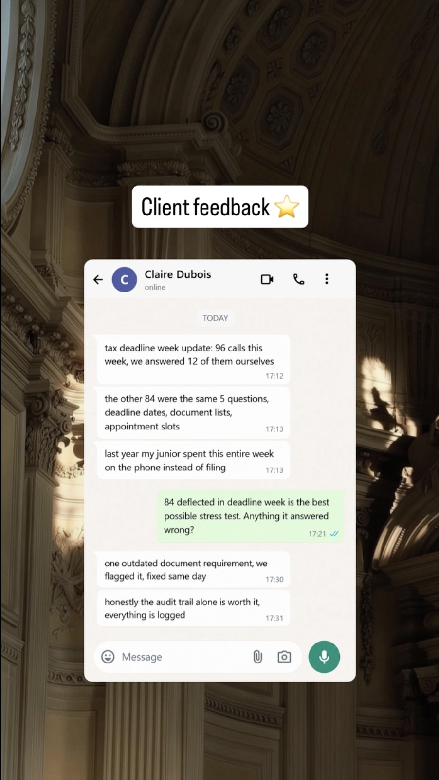Client message